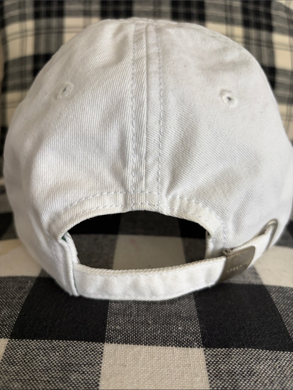Lacoste White Cap with Green Crocodile and Red Detail - Picture 3 of 5